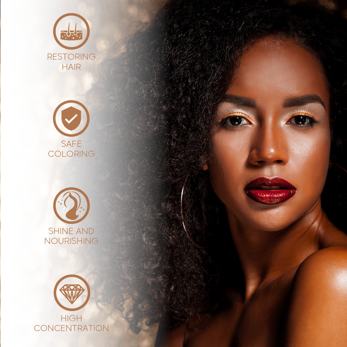 Hair Shine GOLD Reconstruction Hair Booster 0.33 oz - Nutree Cosmetics 