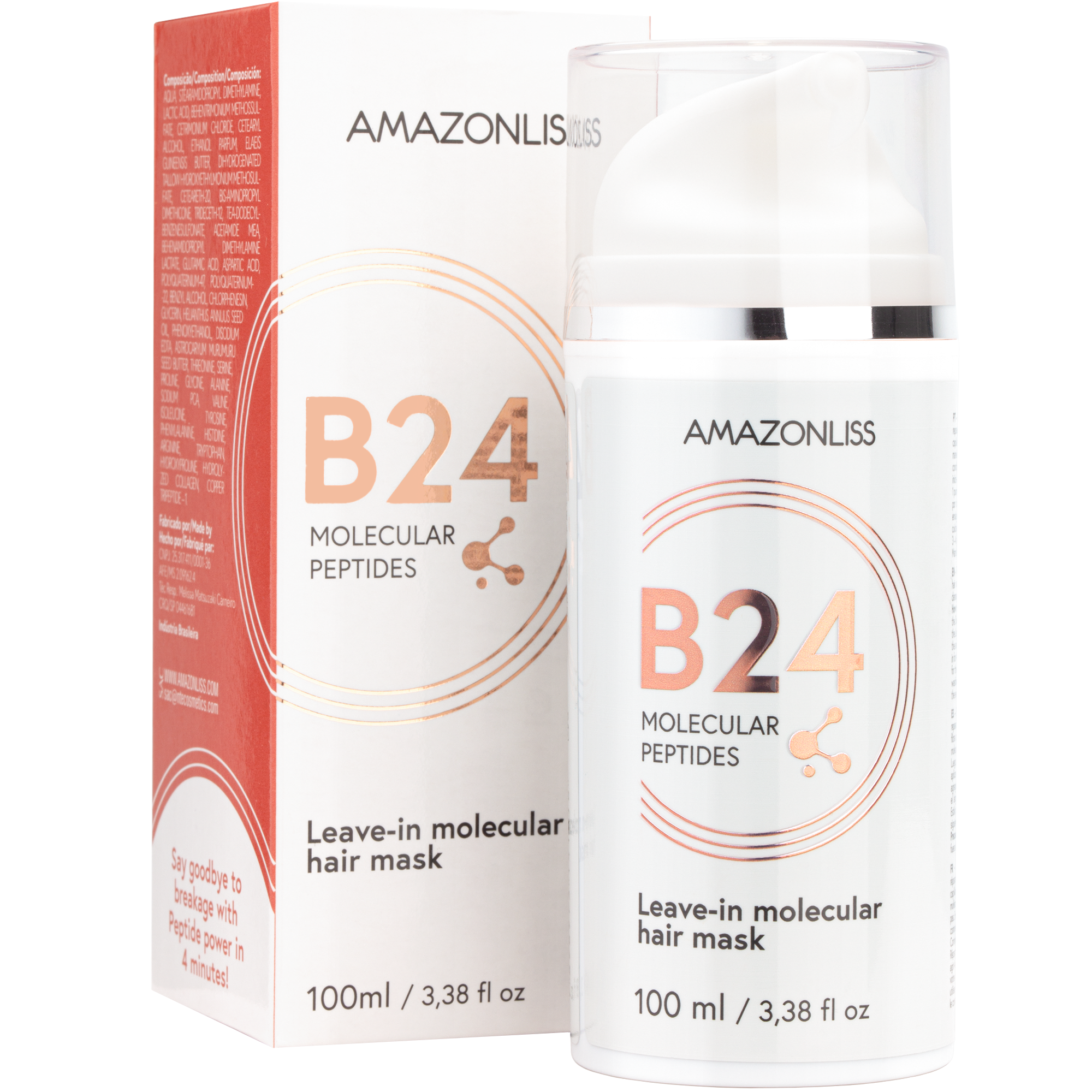B24 Molecular Peptides – Leave molecular hair mask 3.38 fl oz.