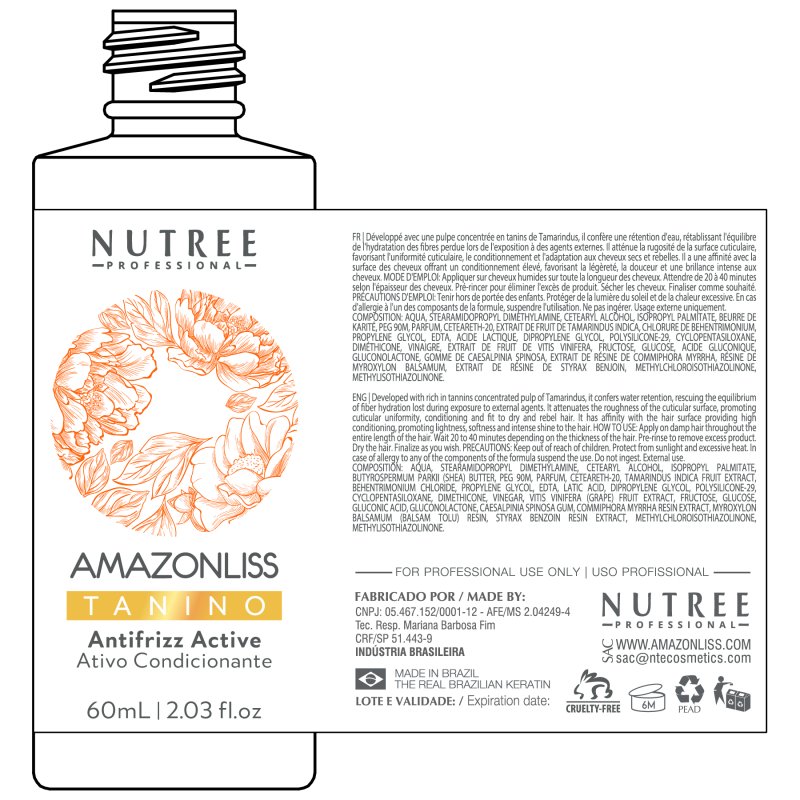 Amazonliss Tanino 2.03 fl. oz - Nutree Cosmetics