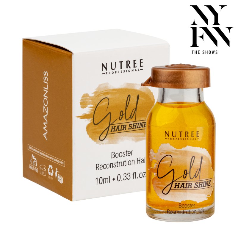 Hair Shine GOLD Reconstruction Hair Booster 0.33 oz - Nutree Cosmetics