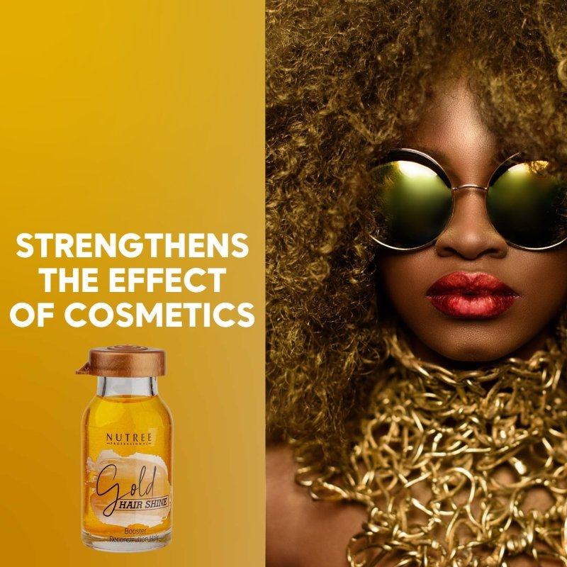 Hair Shine GOLD Reconstruction Hair Booster 0.33 oz - Nutree Cosmetics